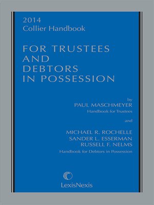 cover image of Collier Handbook for Trustees and Debtors in Possession